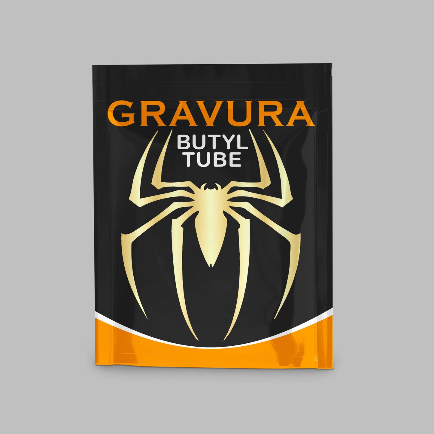 GR-26 - Bold Spider-Themed Butyl Tube Packaging Design – Sporty & Striking Visual Identity