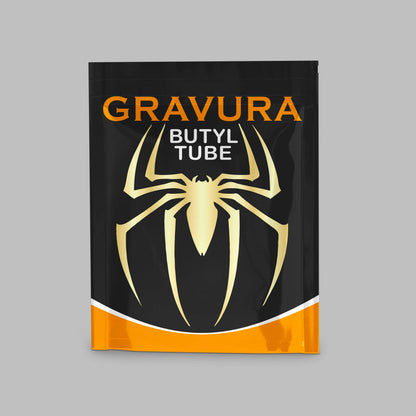 GR-26 - Bold Spider-Themed Butyl Tube Packaging Design – Sporty & Striking Visual Identity