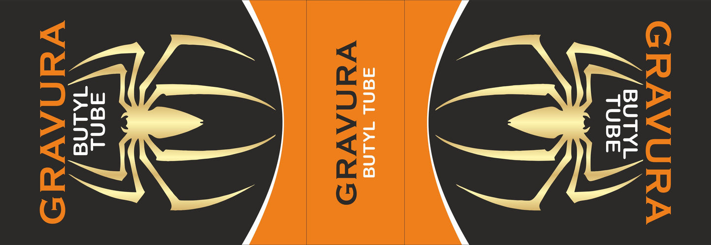 GR-26 - Bold Spider-Themed Butyl Tube Packaging Design – Sporty & Striking Visual Identity