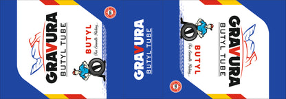 GR-28 - Classic Rider-Themed Butyl Tube Packaging Design – Clean, Trustworthy & Retro-Inspired