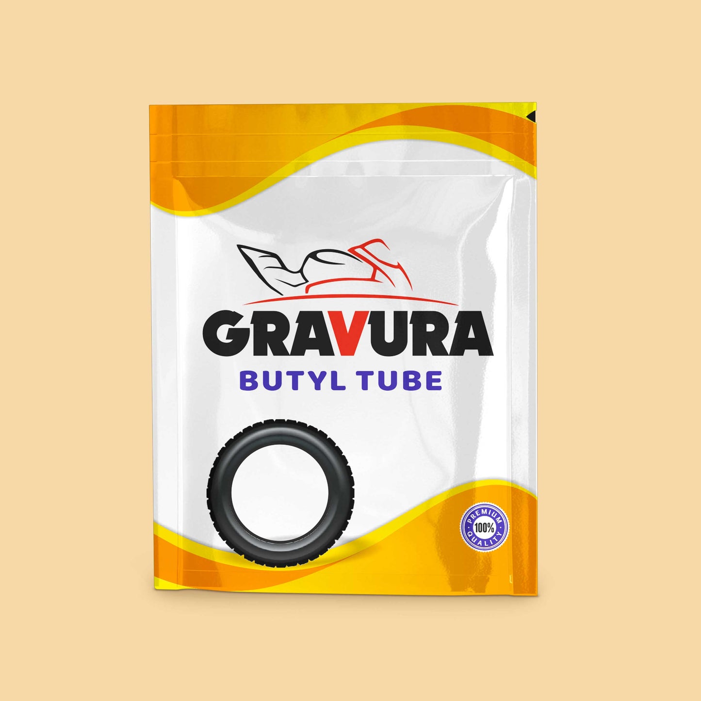 GR-29 - Dynamic Yellow & White Butyl Tube Packaging Design – Vibrant, Modern & Premium-Looking
