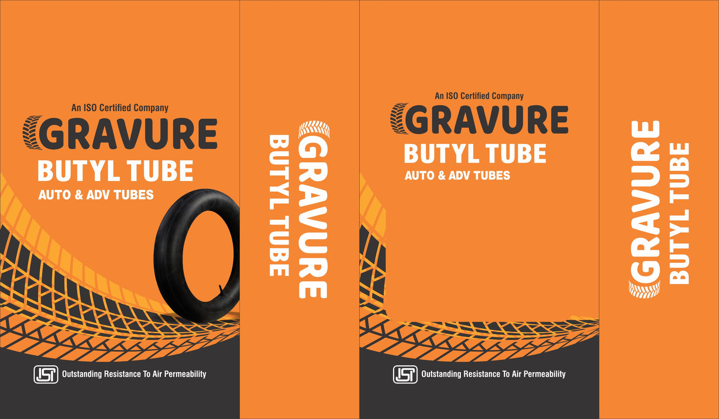 GR-31 - Bold Tread-Themed Butyl Tube Packaging Design – Auto & ADV Category